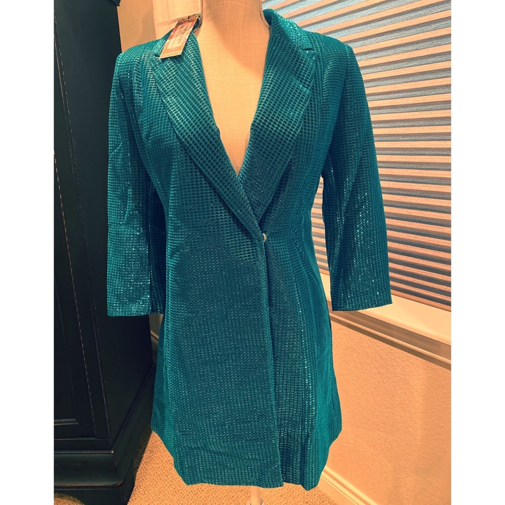 Boohoo sequin blazer dress